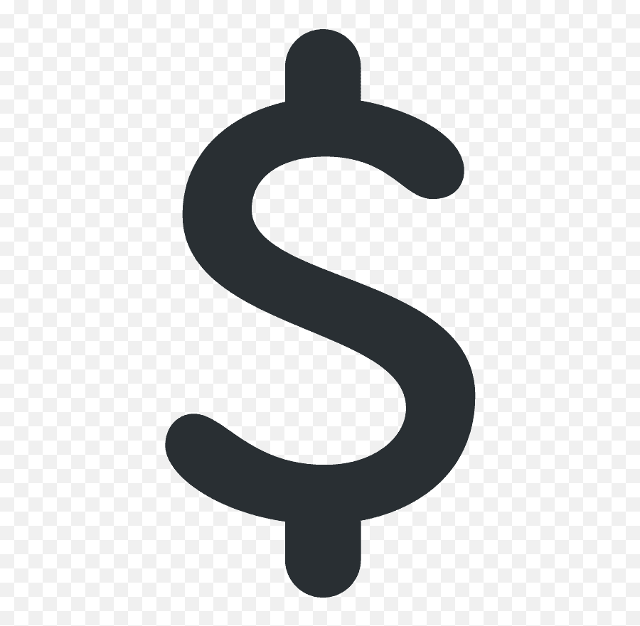 Heavy Dollar Sign Emoji Clipart Free Download Transparent - Dollar Sign Symbol,Cross Sign Emoji