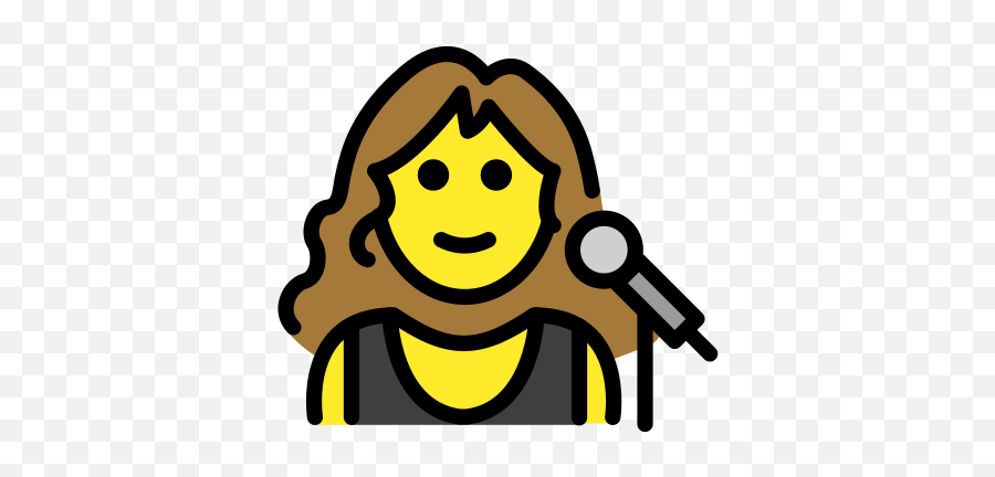 U200d Woman Singer Emoji - Imagenes De Cantantes Animadas Png,Ud83c Emoji