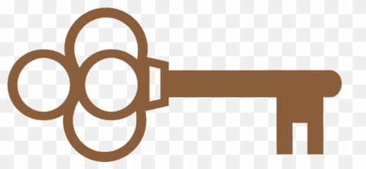 Old Key Emoji Clipart - Clé Ancienne Logo