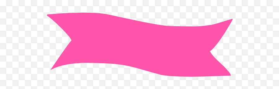 Pink Ribbon Banner Clip Art At Clker Vector Clip Art Image - Color Gradient Emoji,Pink Bow Emoji