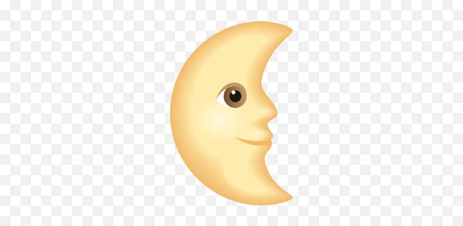 Last Quarter Moon Face Icon - Clip Art Emoji,Pinching Hand Emoji