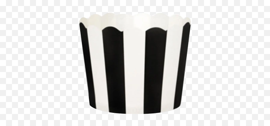 Black Stripe Cupcake Cases - Cupcake In Black And White Cases Emoji,Emoji Cupcake Ideas
