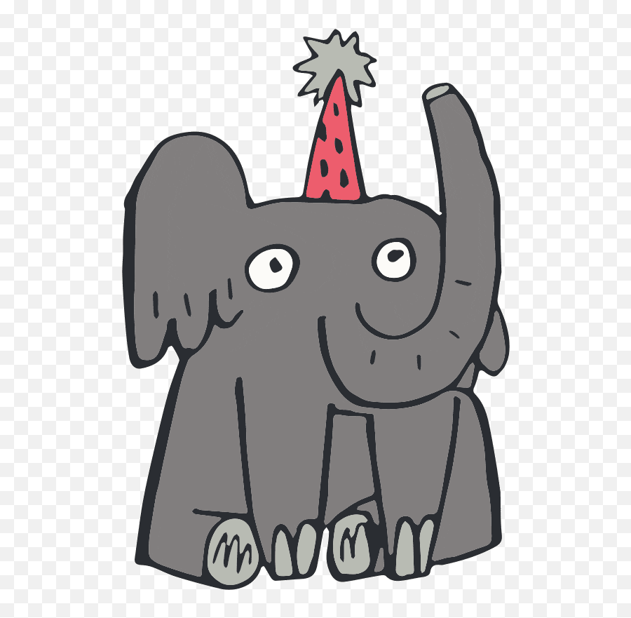 Happy Party Sticker By Trees For Anya - Happy Elephant Animated Gif Emoji,Elephant Emojis