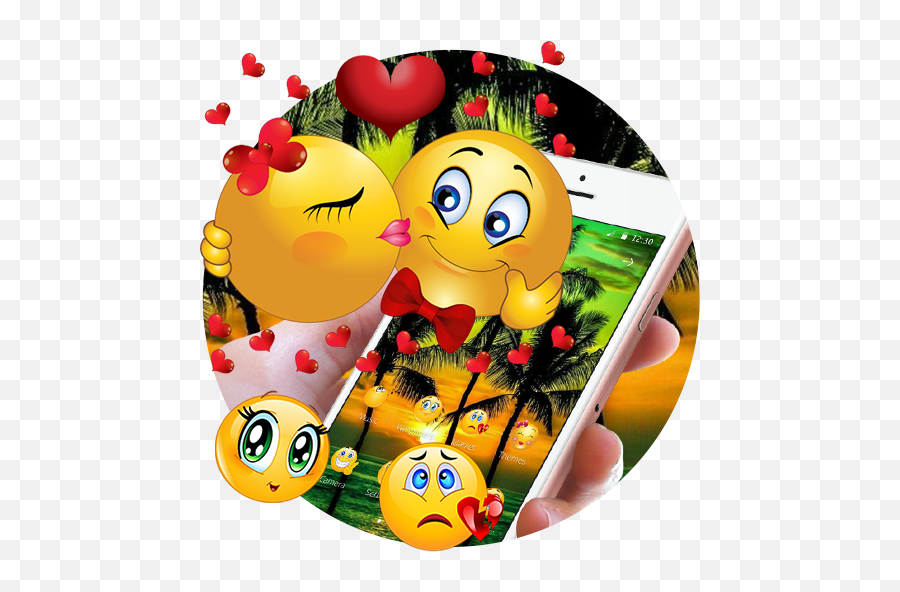 Tropical Summer Funny Emoji Theme - Cute Day Clipart,Tropical Emojis