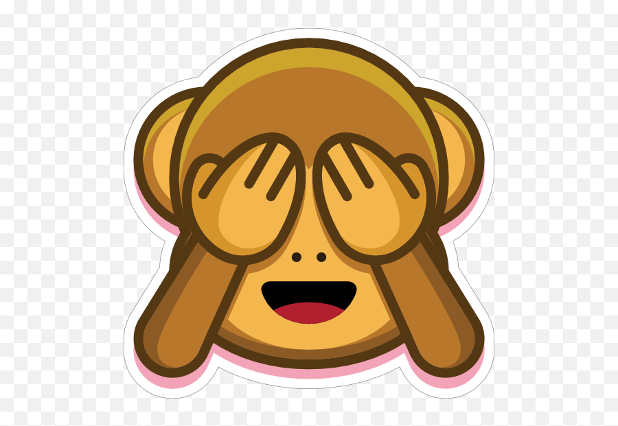 Monkey See No Evil Emoji Sticker - Emojis De Macaco Desenho,See No Evil Emoji