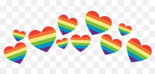 Hearts Heartcrown Crown Rainbow Tumblr - Transparent Background Lgbt Clipart Emoji,Gay Heart Emoji