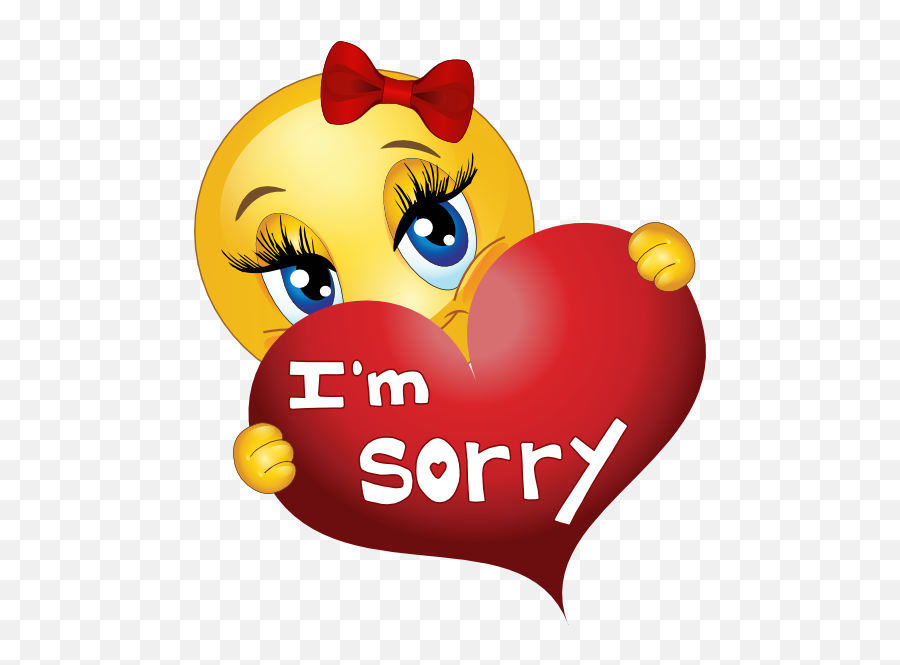 Sorry Clipart Smile Picture - Animated Love You Emoji,Apology Emoji