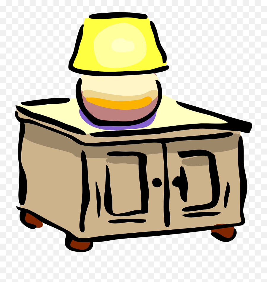 Bedside Table Light Furniture Night - Furniture Clip Art Emoji,Sun Light Bulb Hand Emoji