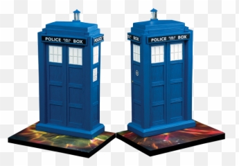 Doctor Who Tardis Bookend Set 2 Pieces Genuine - Plastic Emoji,Tardis Emoji