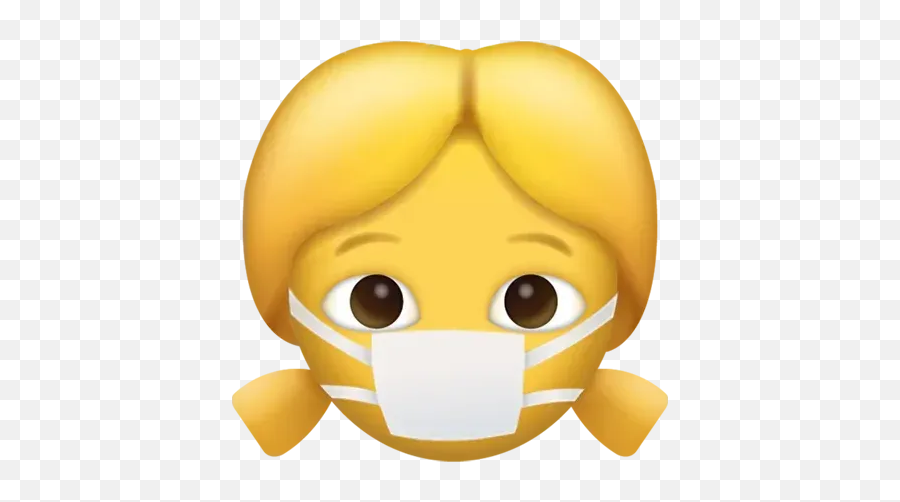 Mask Emoji Whatsapp Stickers - Girl Emoji Png,Mask Emoji