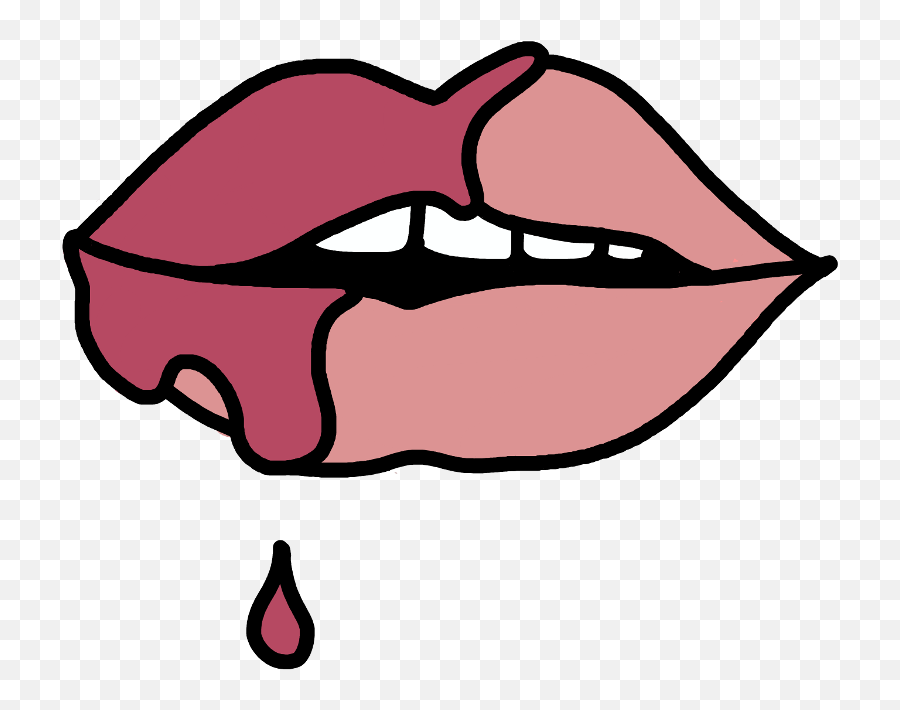 Lips Lipstick Lipgloss Makeup Pink Tumblr Girly - Lip Gloss Png Clipart Emoji,Makeup Emoji Png
