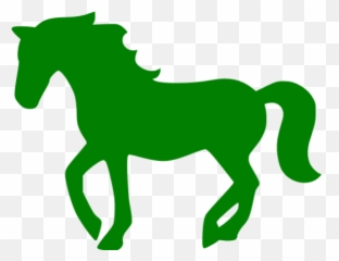 Green Horse 2 Icon - Free Green Animal Icons Horse Silhouette Emoji,Horse Emoticon