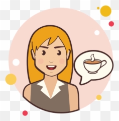 Girl And Coffee Cup Icon - Free Download Png And Vector Question Icon Emoji,Latte Emoji