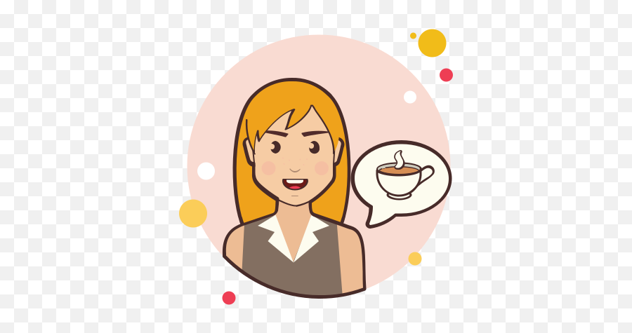 Girl And Coffee Cup Icon - Free Download Png And Vector Question Icon Emoji,Latte Emoji