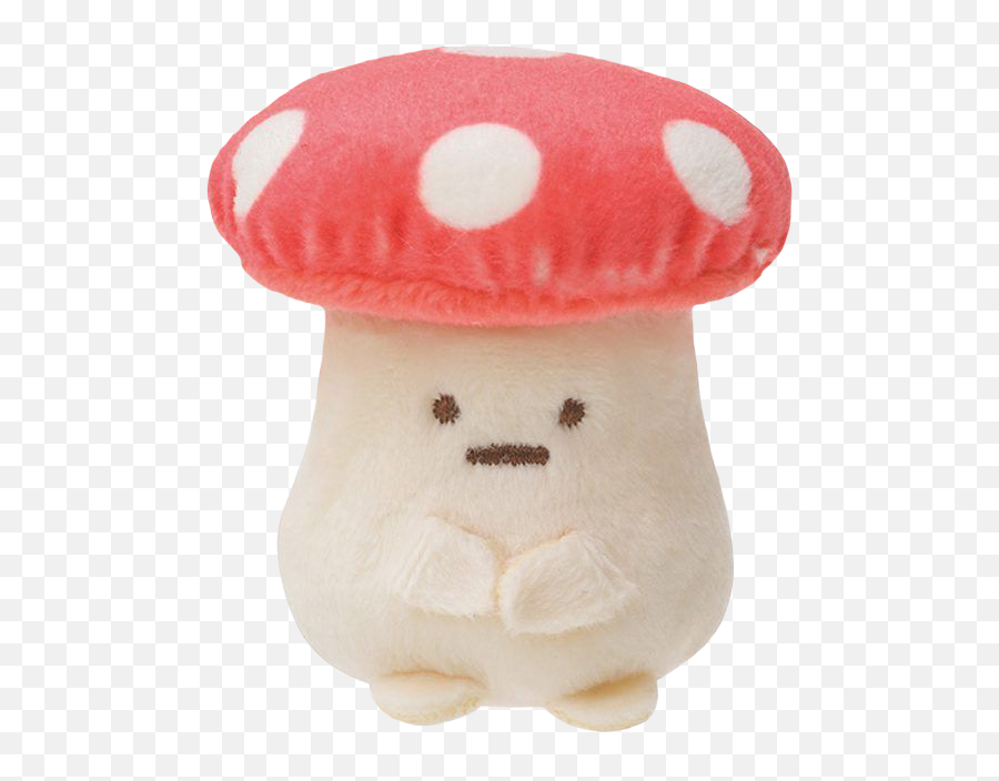 Cream Red Mushroom Toy Polyvore - Mushroom Plush Emoji,Octopus Pen Emoji
