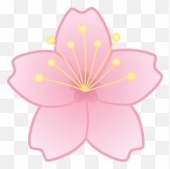 Pink Cherry Blossom Flower - Flowers Emoji