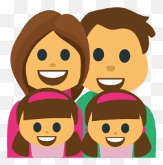Family man woman girl emoji clipart Free download - Crystal Bridges Museum Of American Art