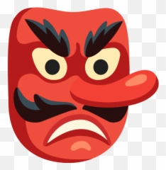 Goblin Emoji - Tengu Emoji,Lipstick Emoji