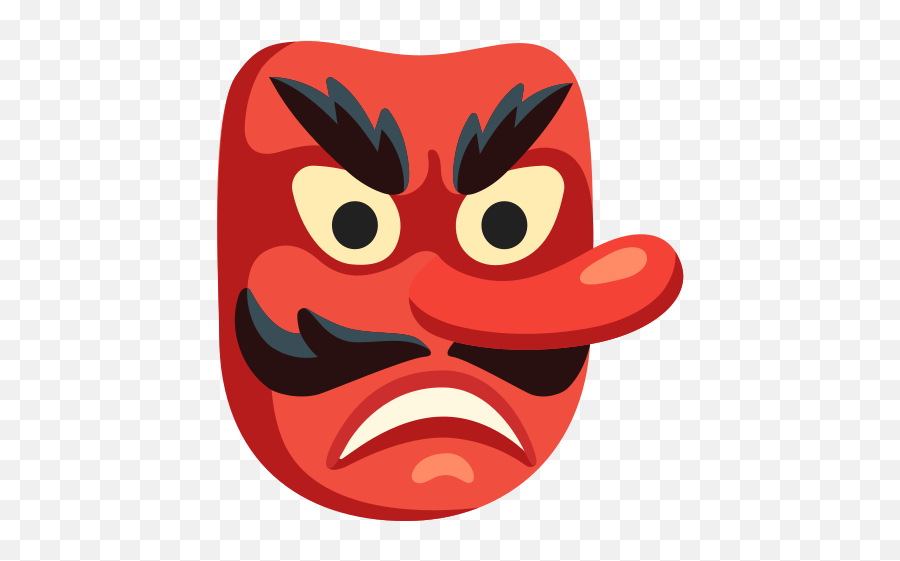 Goblin Emoji - Tengu Emoji,Lipstick Emoji