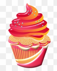 Cupcakes Wallpaper Drawing - Cartoon Clipart Png Emoji