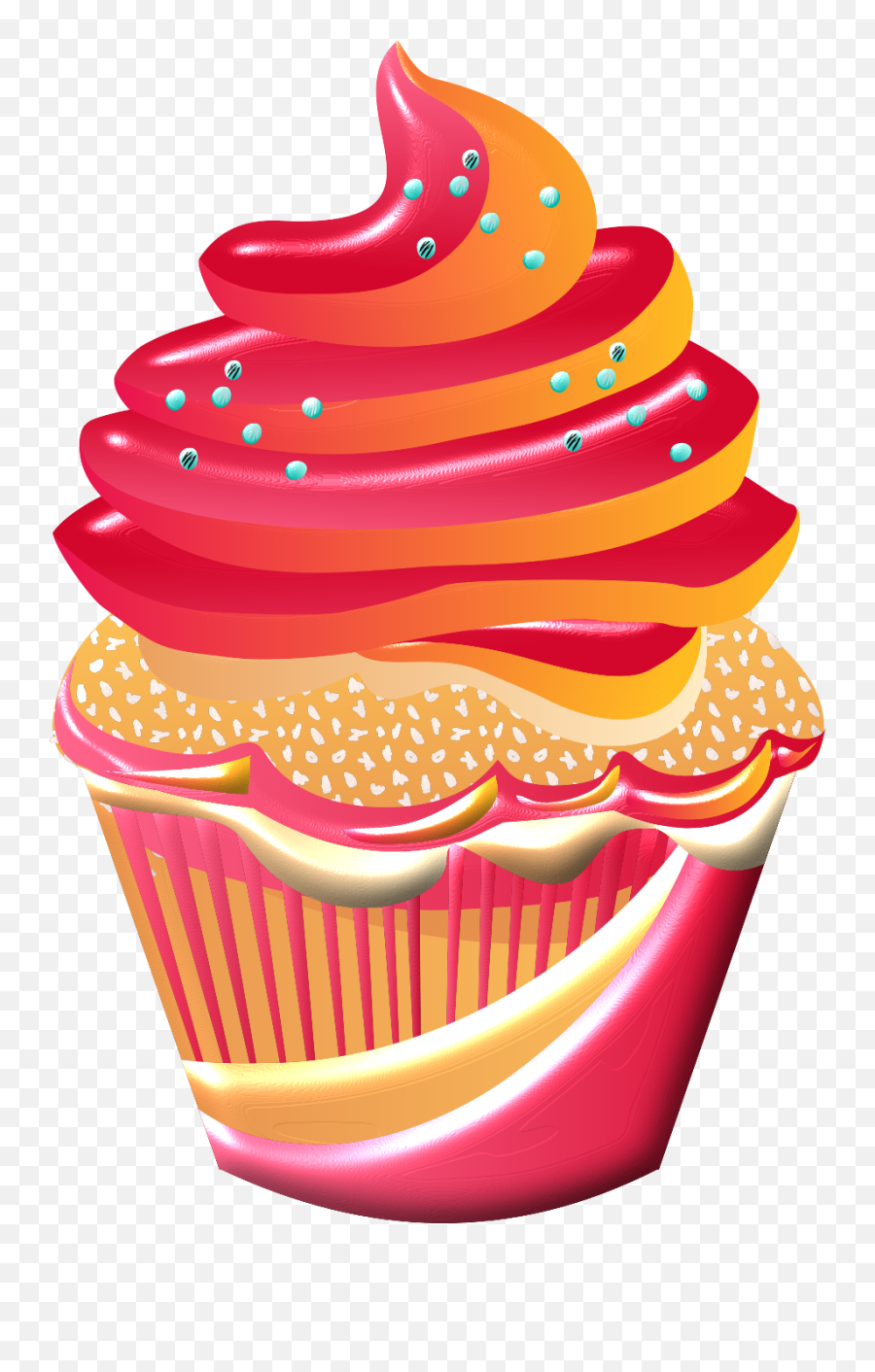 Cupcakes Wallpaper Cupcake Drawing - Cartoon Cupcake Clipart Png Emoji,Emoji Cupcake Cake
