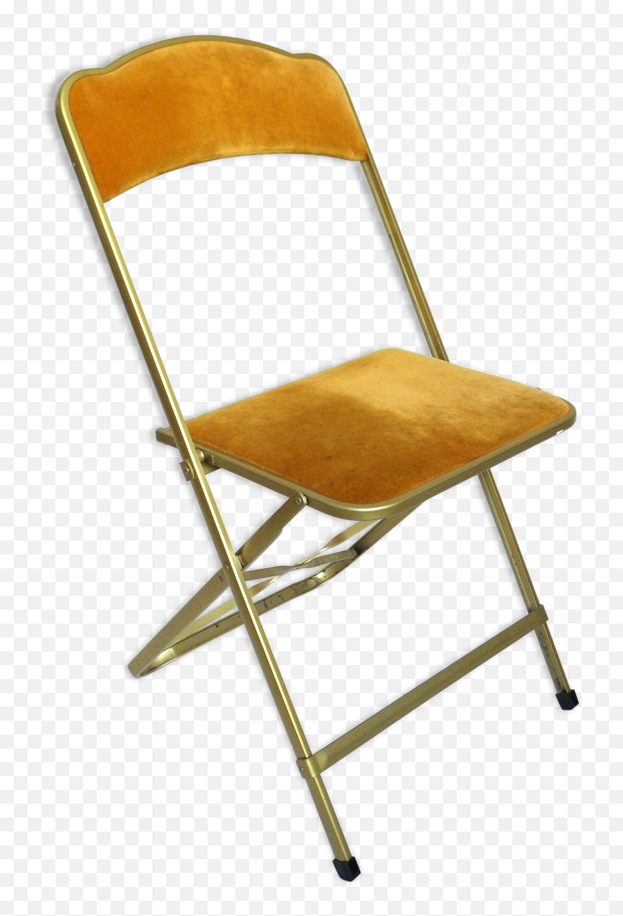 Velvet And Gold Metal Folding Chair - Silla De Plastico Chair Emoji,Seat Emoji