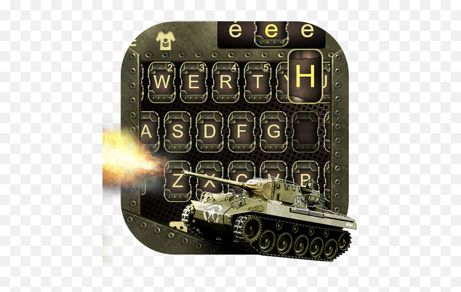 Military Tanks Keyboard Theme - Churchill Tank Emoji,Military Emojis