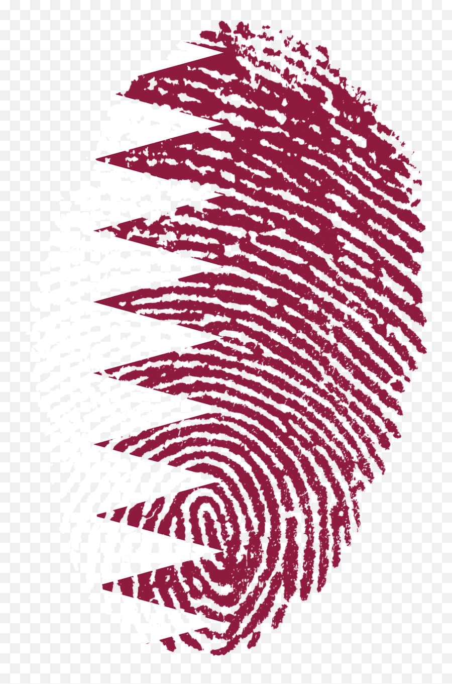 Qatar Flag Fingerprint Country Pride - Challenges To Digital India Emoji,Race Flag Emoji
