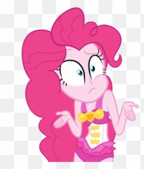 Beach Clothes - My Little Pony Pinkie Pie Equestria Girl Emoji,Female Shrug Emoji