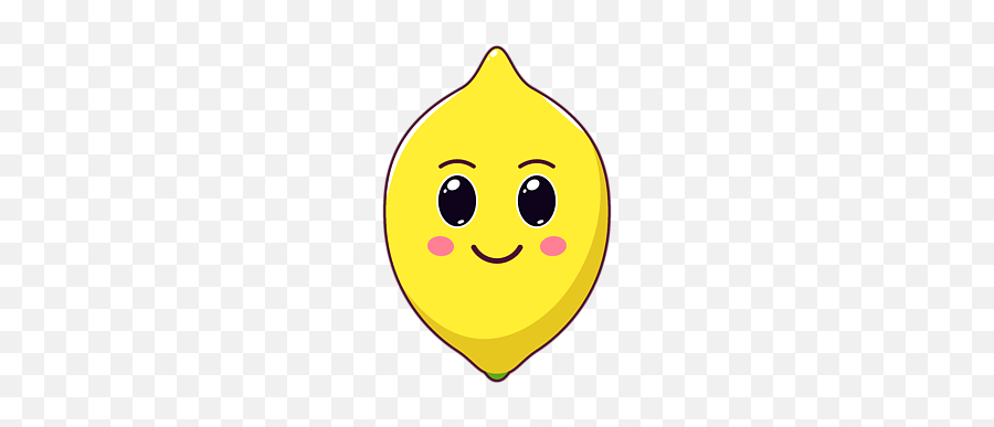 Cute Kawaii Lemon Carry - Smiley Emoji,Kawaii Emoticon
