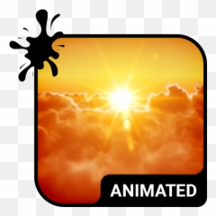 Sunset Animated Keyboard - Motocross Emoji
