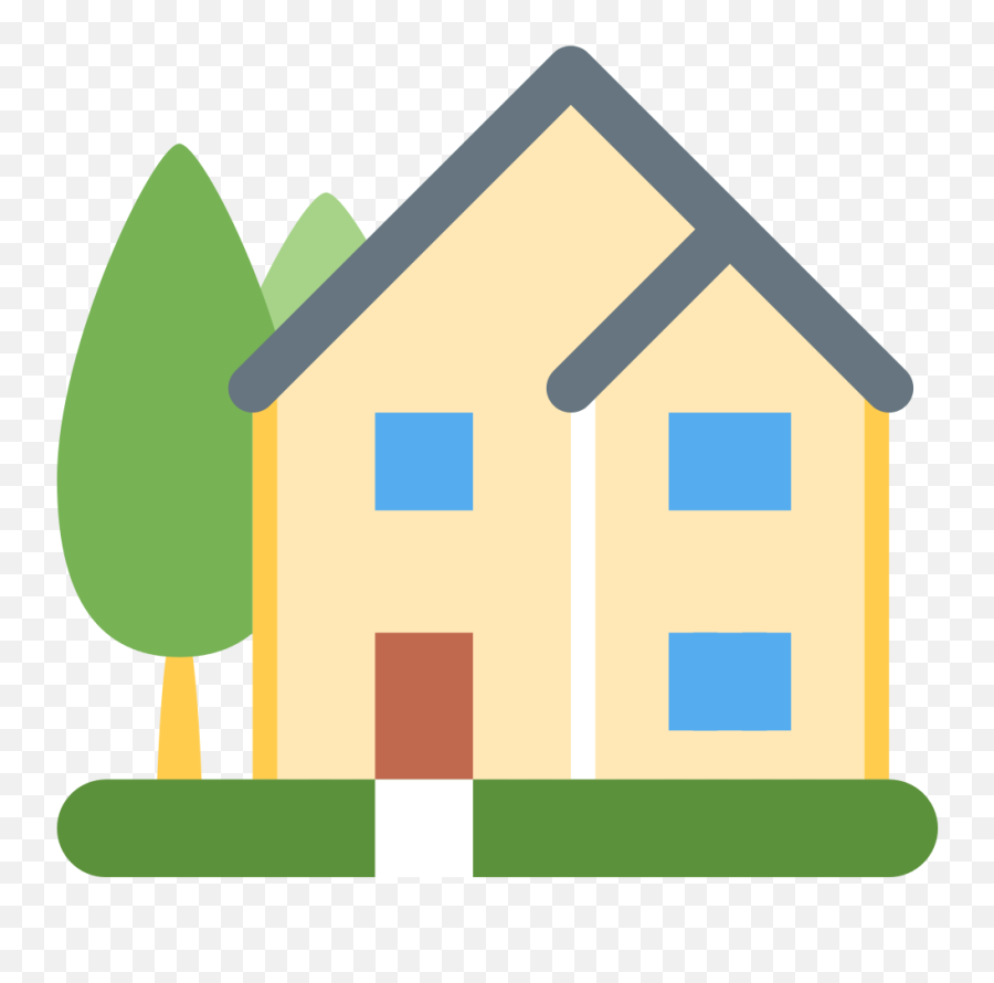 Twemoji 1f3e1 - House Clipart Transparent Background,House Emoji