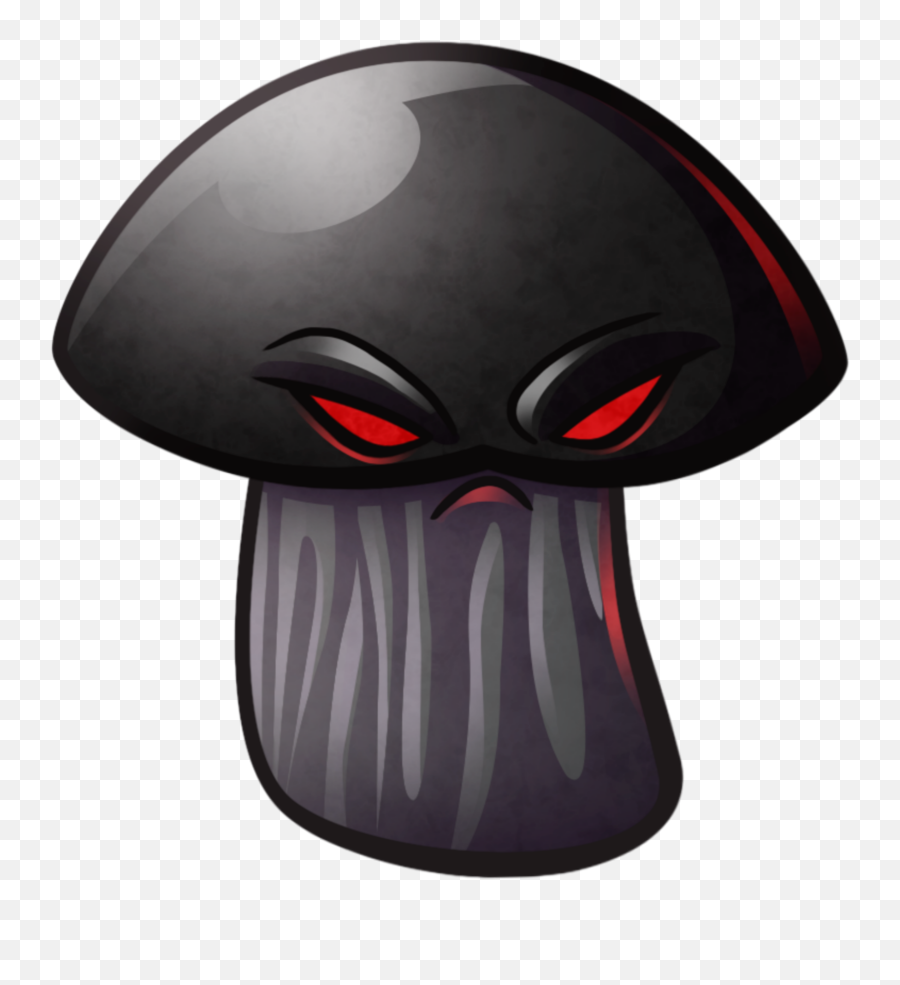 Mq Black Evil Mushroom Fantasy - Plants Vs Zombies Black Mushroom Emoji,Skull Mushroom Emoji