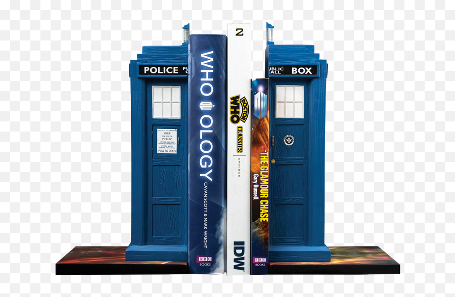 Doctor Who Tardis Bookend Set 2 Pieces Genuine - Doctor Who Bookends Emoji,Tardis Emoji