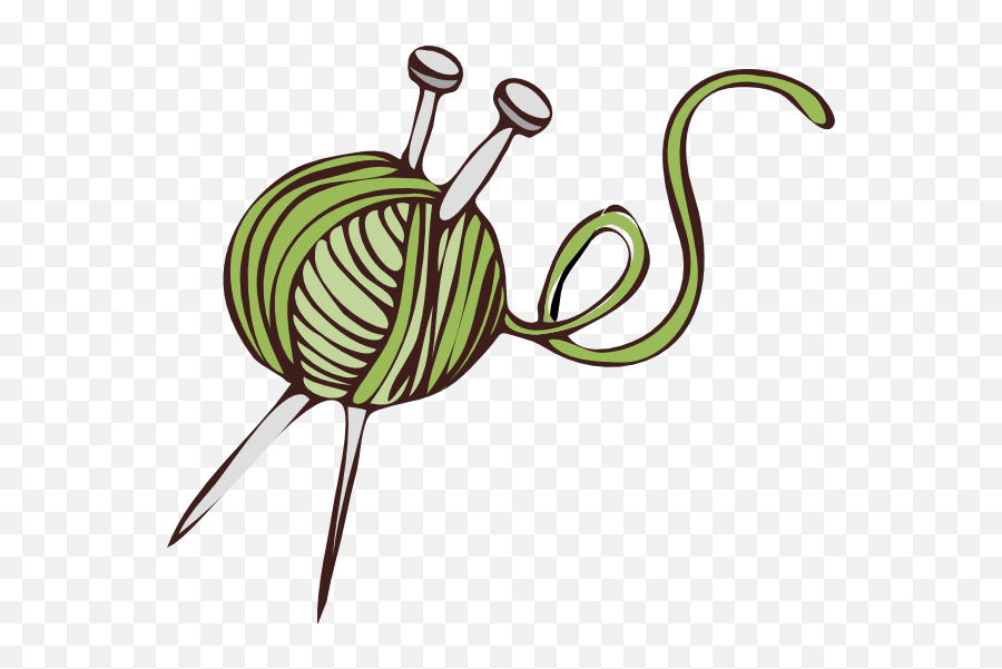 Knit Clipart Green Knitting - Yarn Clip Art Emoji,Knitting Emoji