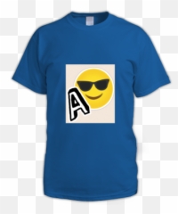 Cool Emoji A At Cotton Cart - Royal Blue,Men's Emoji Shirt
