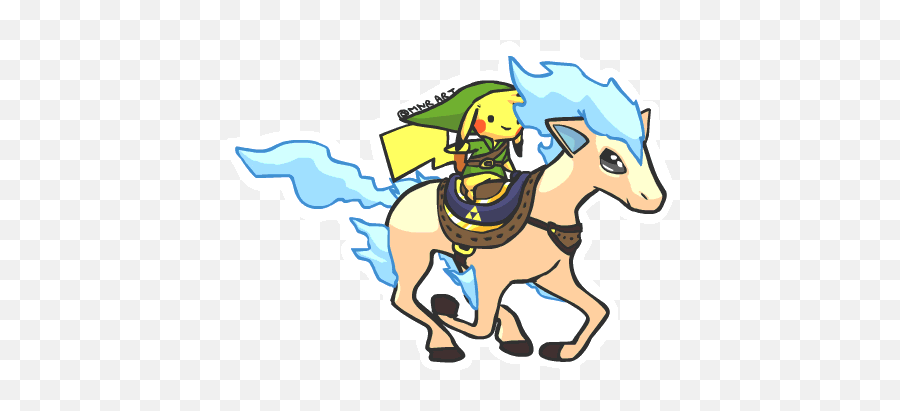 Top Zelda Butt Stickers For Android Ios - Pikachu Legend Of Zelda Emoji,Zelda Emoji