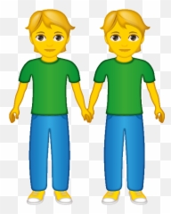 People Holding Hands - Cartoon Emoji