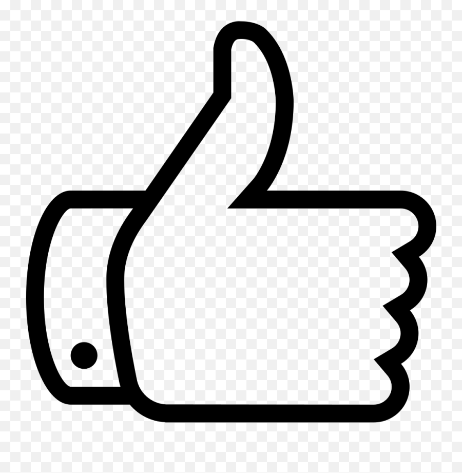 Thumbs Up Line Icon - Thumbs Up Line Icon Png Emoji,Emoticons Thumbs Up
