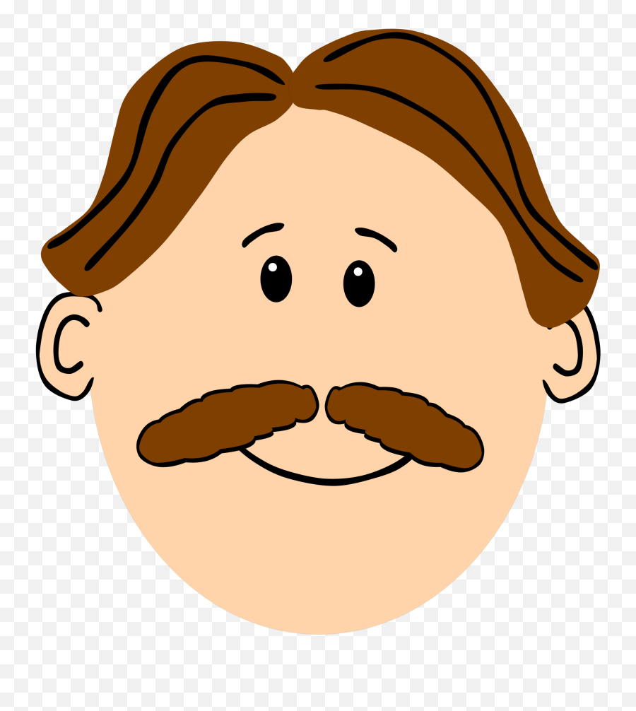 Men Clipart Mustache Picture - Man Face Clipart Emoji,Mustache Man Emoji
