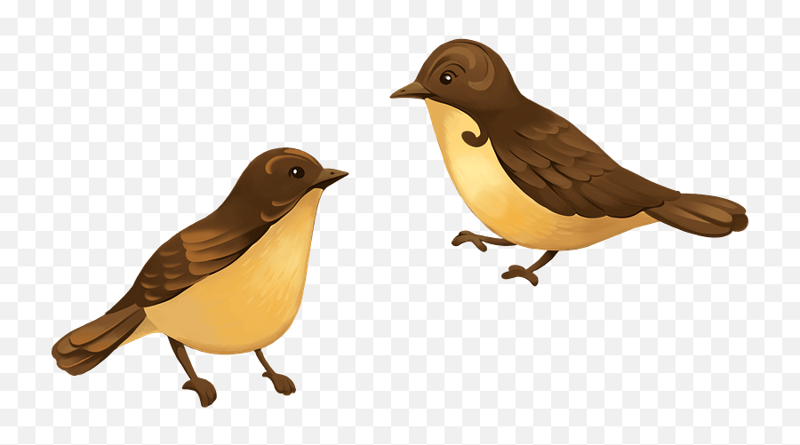 2 Birds Clipart - Birds Clipart Emoji,Finch Emoji
