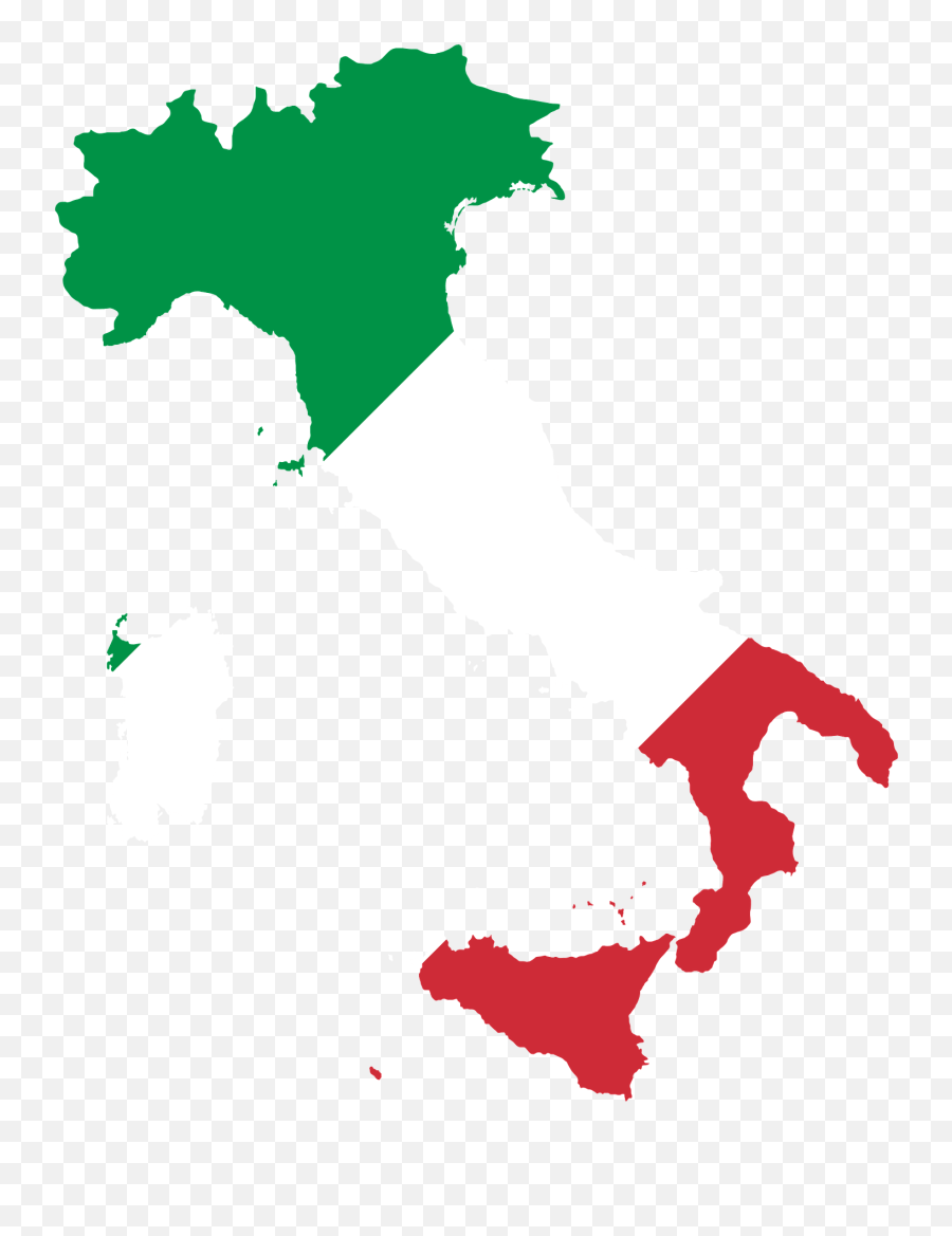 Italy Map Flag Clipart - Transparent Background Italy Flag Map Emoji,Usa Emoji Map