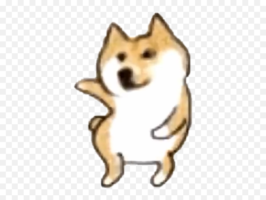 Doge Dancing 1 Sticker - Dancing Shiba Inu Meme Emoji,Doge Emoji