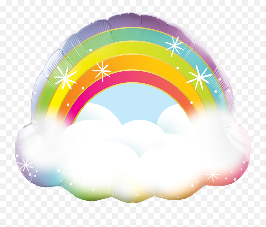 Way To Celebrate 34 Rainbow Foil Balloon U2013 Brickseek - Rainbowfoil Balloon Emoji,Extreme Laughing Emoji