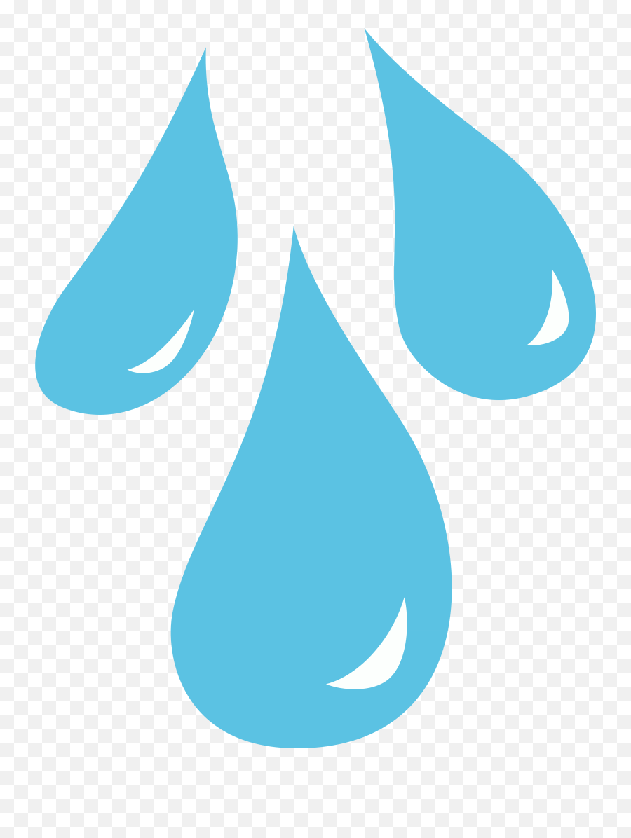 Clipart Of A Drop Of Water - Water Droplets Clip Art Emoji,Sweat Drop Emoji