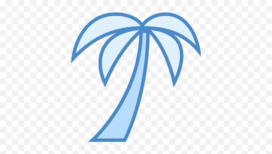 Palm Tree Icon - Palm Tree Icon Blue Emoji,Palm Tree Emoji Png