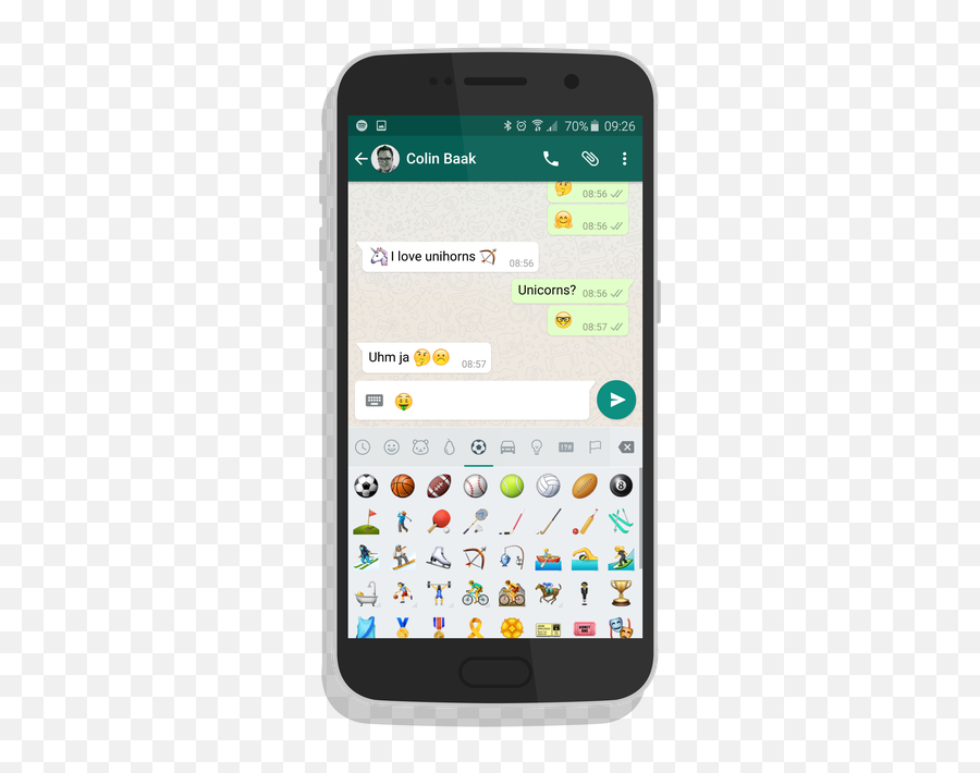 Eenhoorn En Andere Nieuwe Emoji Nu In Whatsapp Te Gebruiken - Ultima Actualización De Whatsapp,Samsung Galaxy S3 Emoji