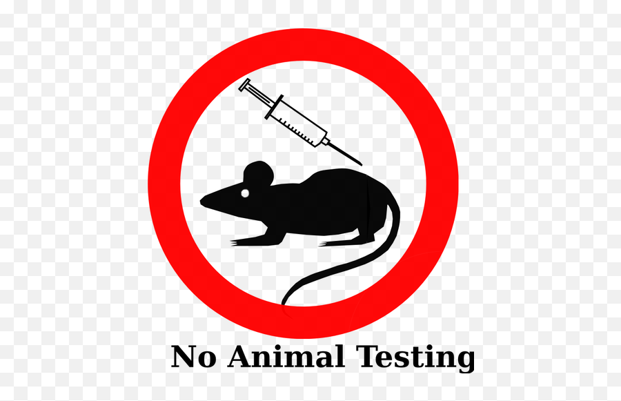 Animal Testing Sign Vector Illustration - Animal Testing Clipart Emoji,Emoji Things To Buy