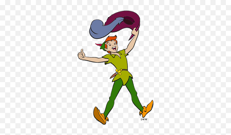 Peter Pan Png - Flying Peter Pan Animated Gif Transparent Background Emoji,Peter Pan Emoji