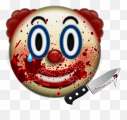 Emoji Aesthetic Grunge Edgy Trippy Rot Clown Clowncore - Scary